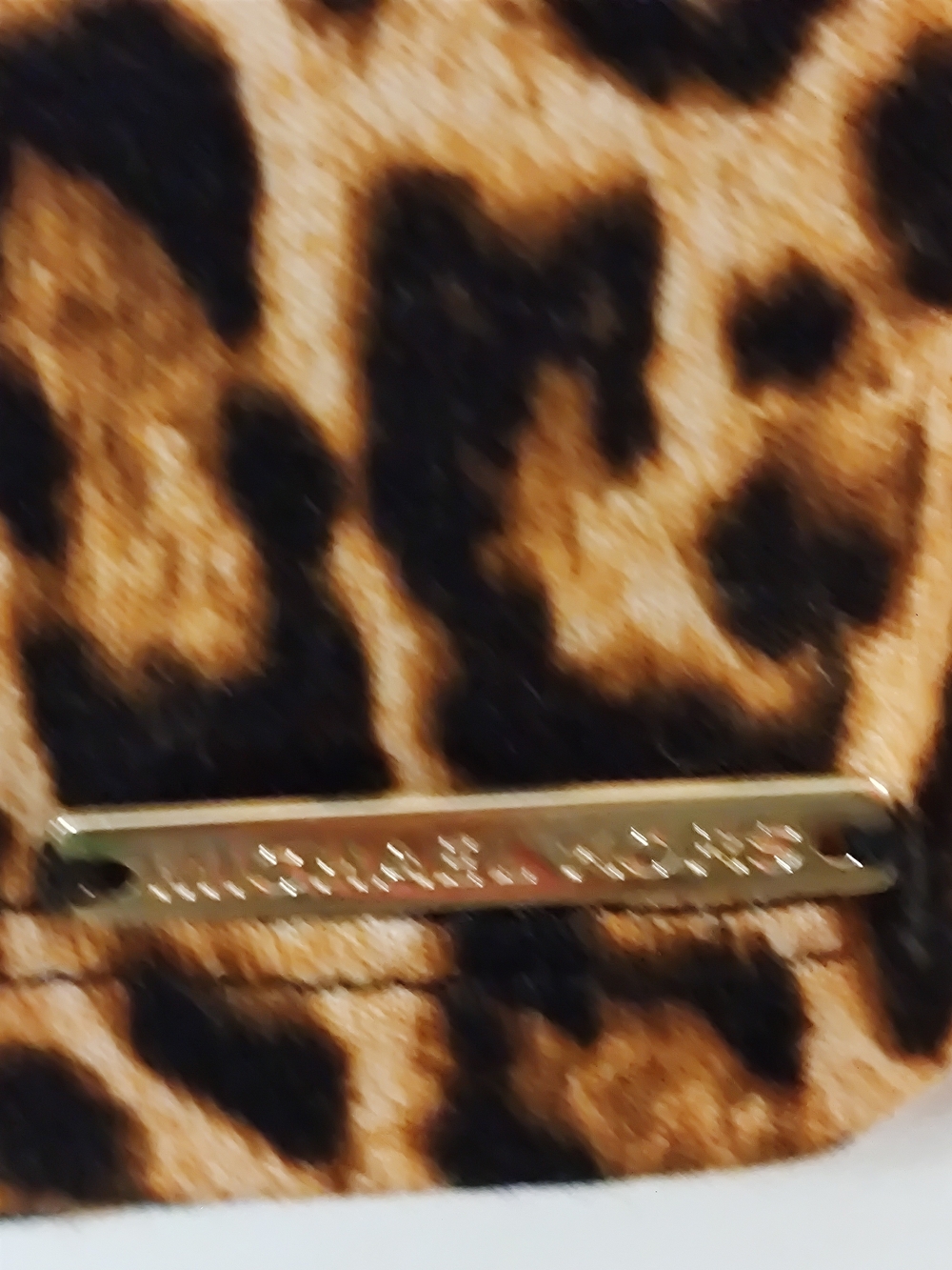Michael Kors Leopard Print Scoop Neck Blouse in Tan and Black - Picture 4 of 6